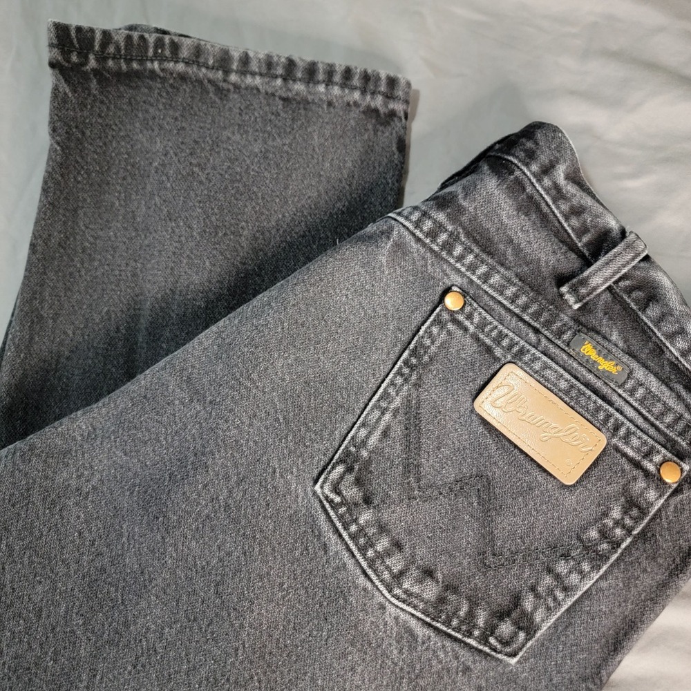 Wrangler Cowboy Cut Jeans Men's 36x30 Black Regular Fit 13MWZ Rodeo Western Boot